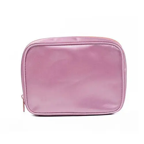 Professional Pink Pvc Small Mesh Makeup Bag Beauty Cosmetic Pouch Bag